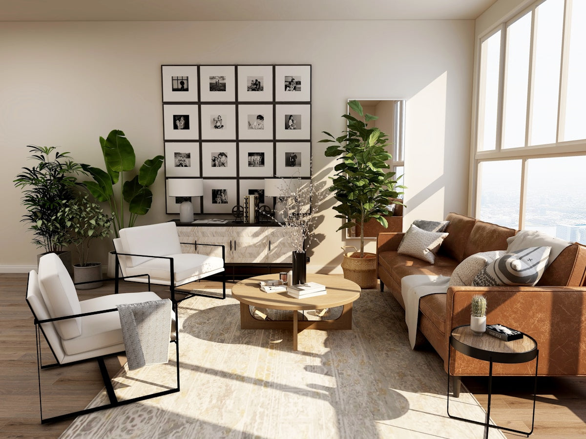 Calm home layered with Marento textiles