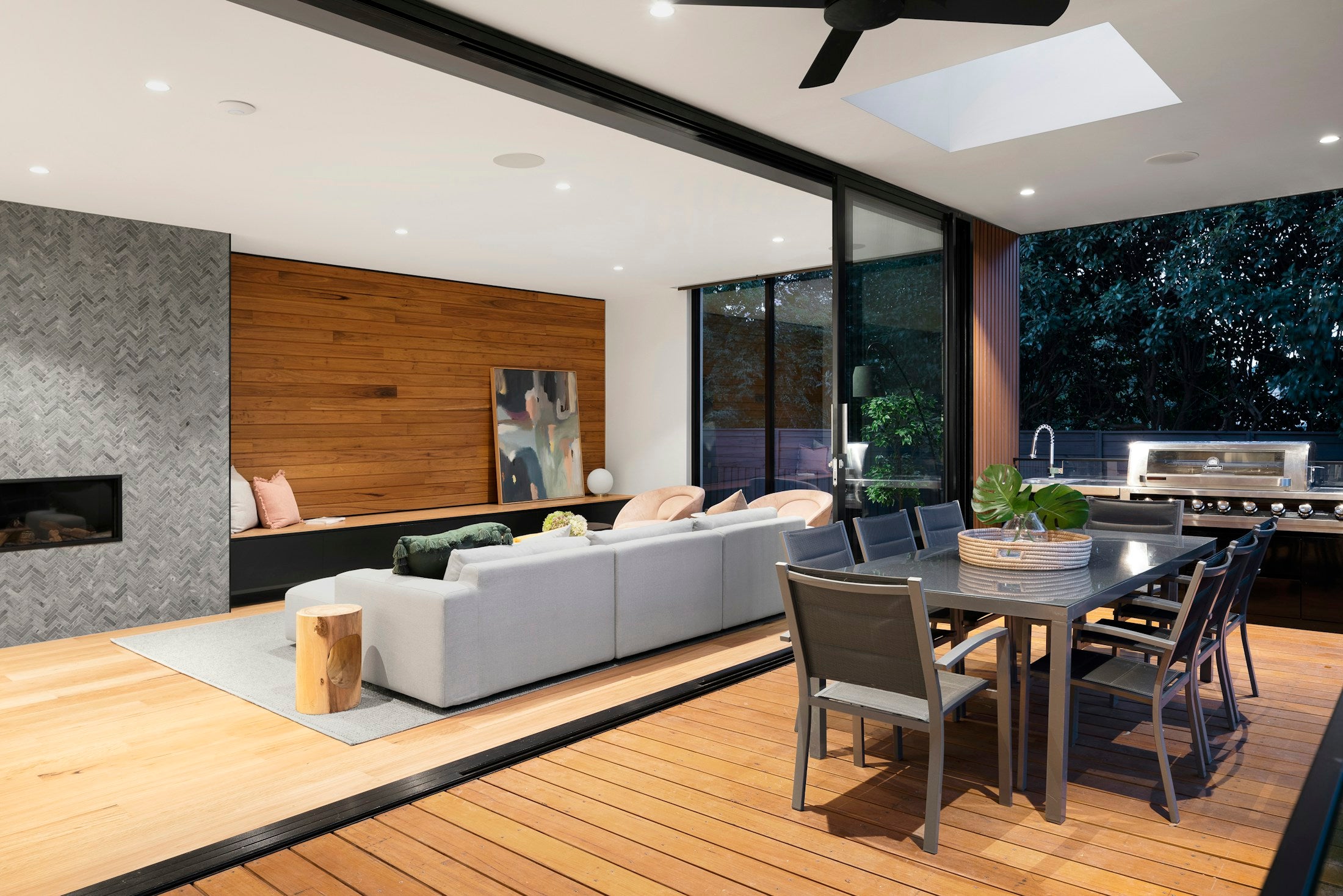 Interior designed with tactile natural textiles